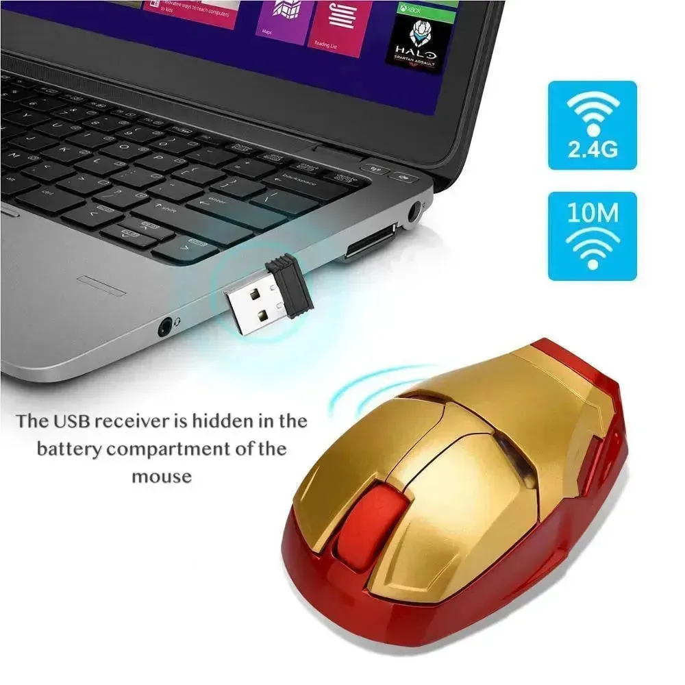 Iron Man Wireless Computer Mouse