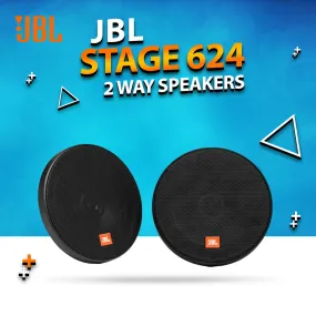 JBL Stage 624 2 Way Component Car Speakers - Car Coaxial Speaker Automobile Audio Speaker | Universal Sound Loudspeaker Sound