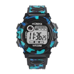 Kids Child Boy Girl Multifunction Waterproof Sports Electronic Watch Watches