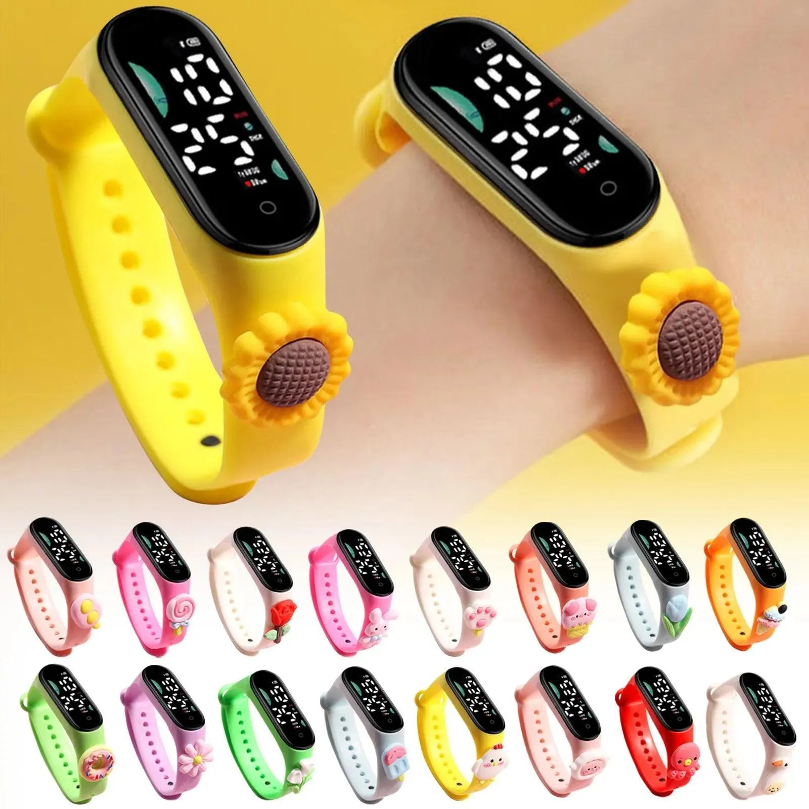 Kids' LED Digital Silicone Smartwatch