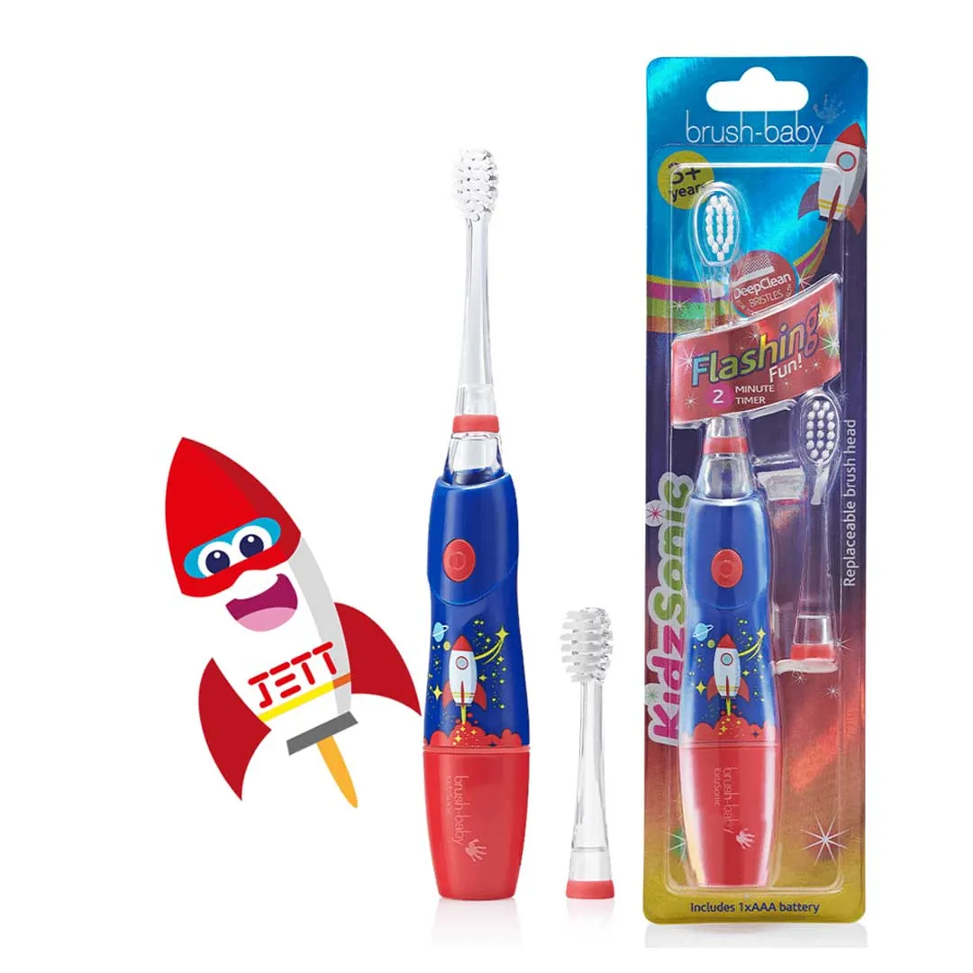 KidzSonic® Flamingo Electric Toothbrush & KidzSonic® Rocket Electric Toothbrush (Ages 3  Years)