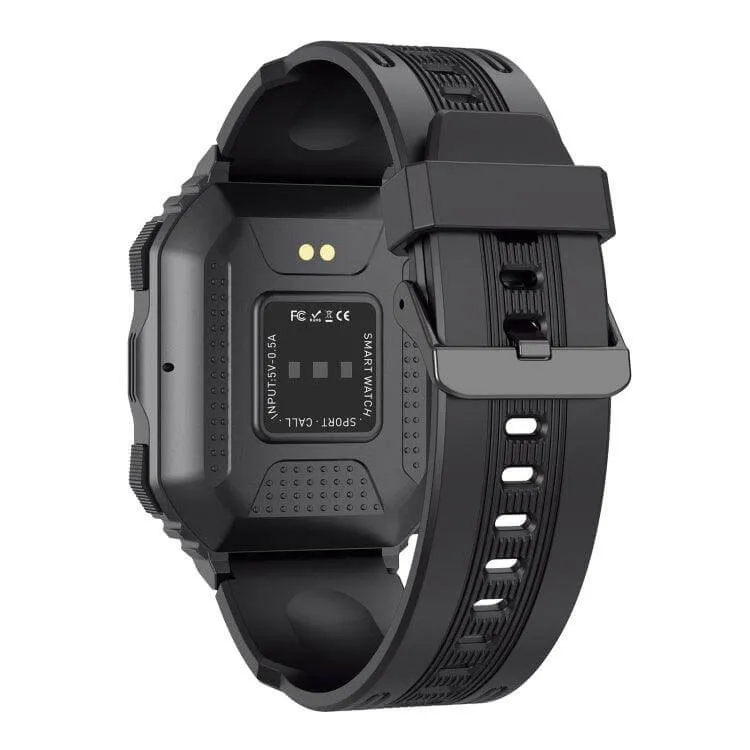 KR06 All-in-One Waterproof Smartwatch with Heart Rate, Blood Pressure Monitoring, and Bluetooth Calling Features