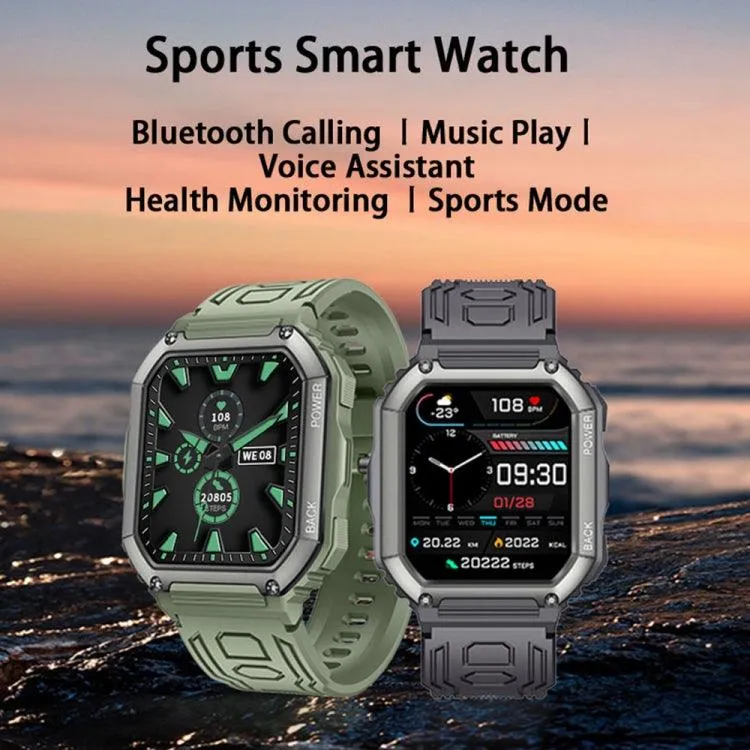 KR06 All-in-One Waterproof Smartwatch with Heart Rate, Blood Pressure Monitoring, and Bluetooth Calling Features