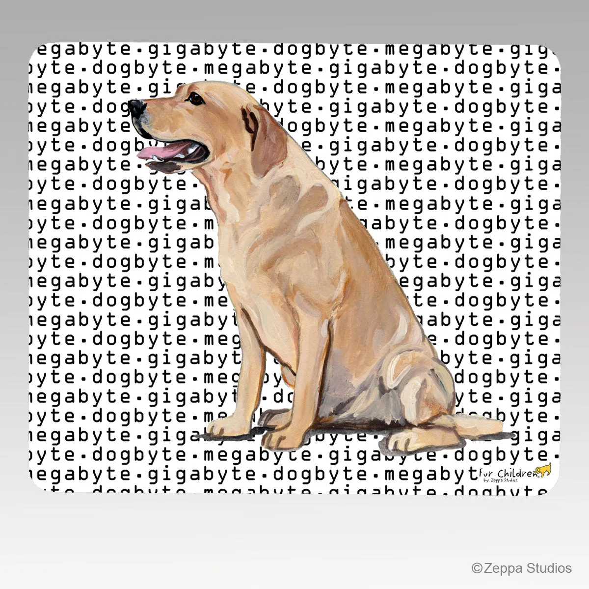 Labrador Retriever, Yellow Megabyte Mouse Pad