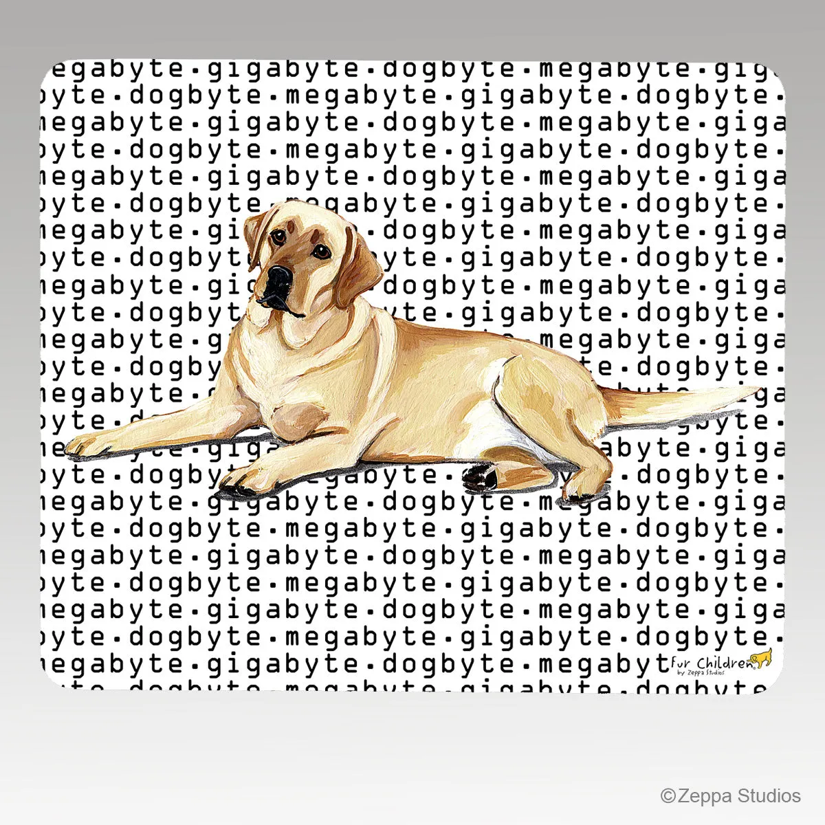 Labrador Retriever, Yellow Megabyte Mouse Pad