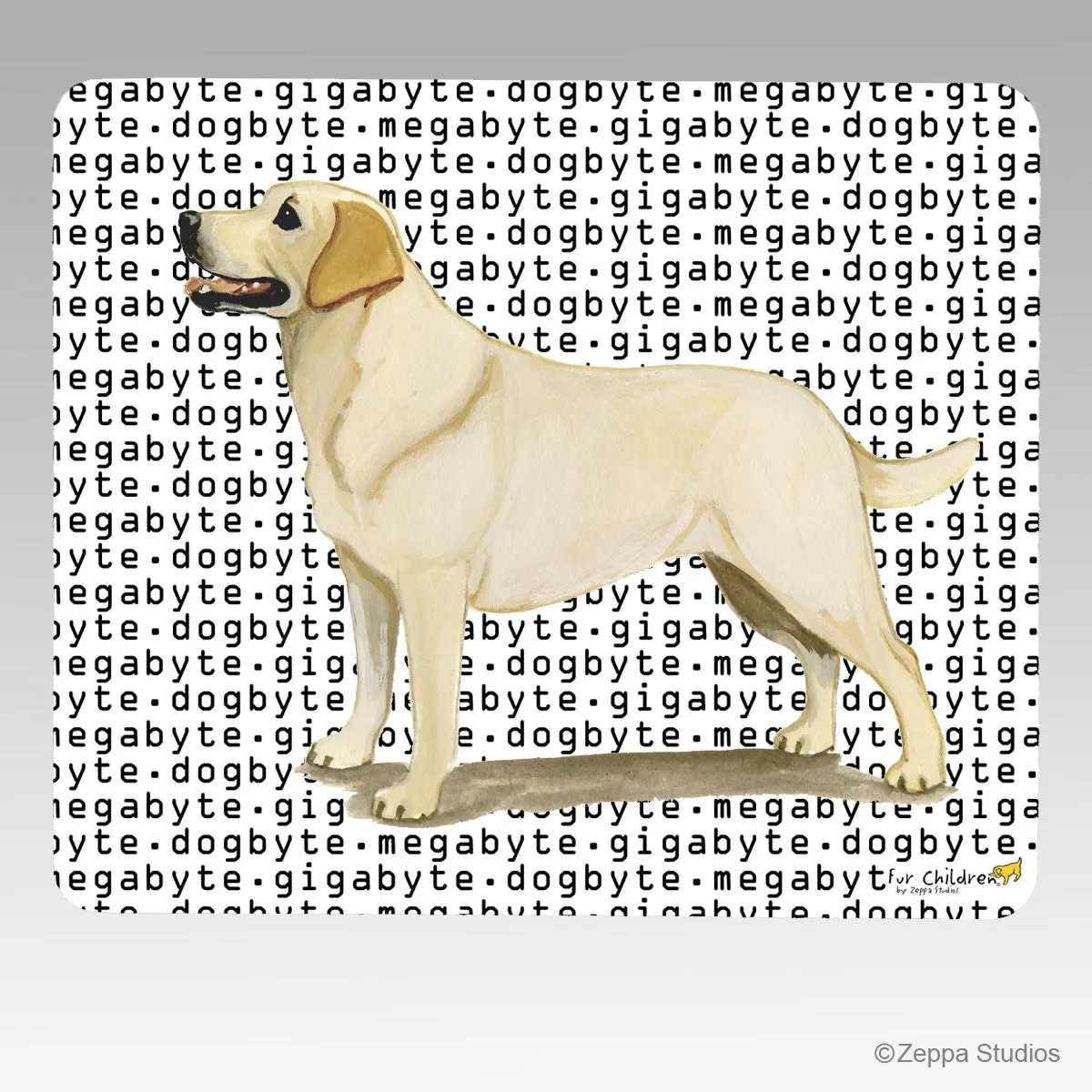 Labrador Retriever, Yellow Megabyte Mouse Pad