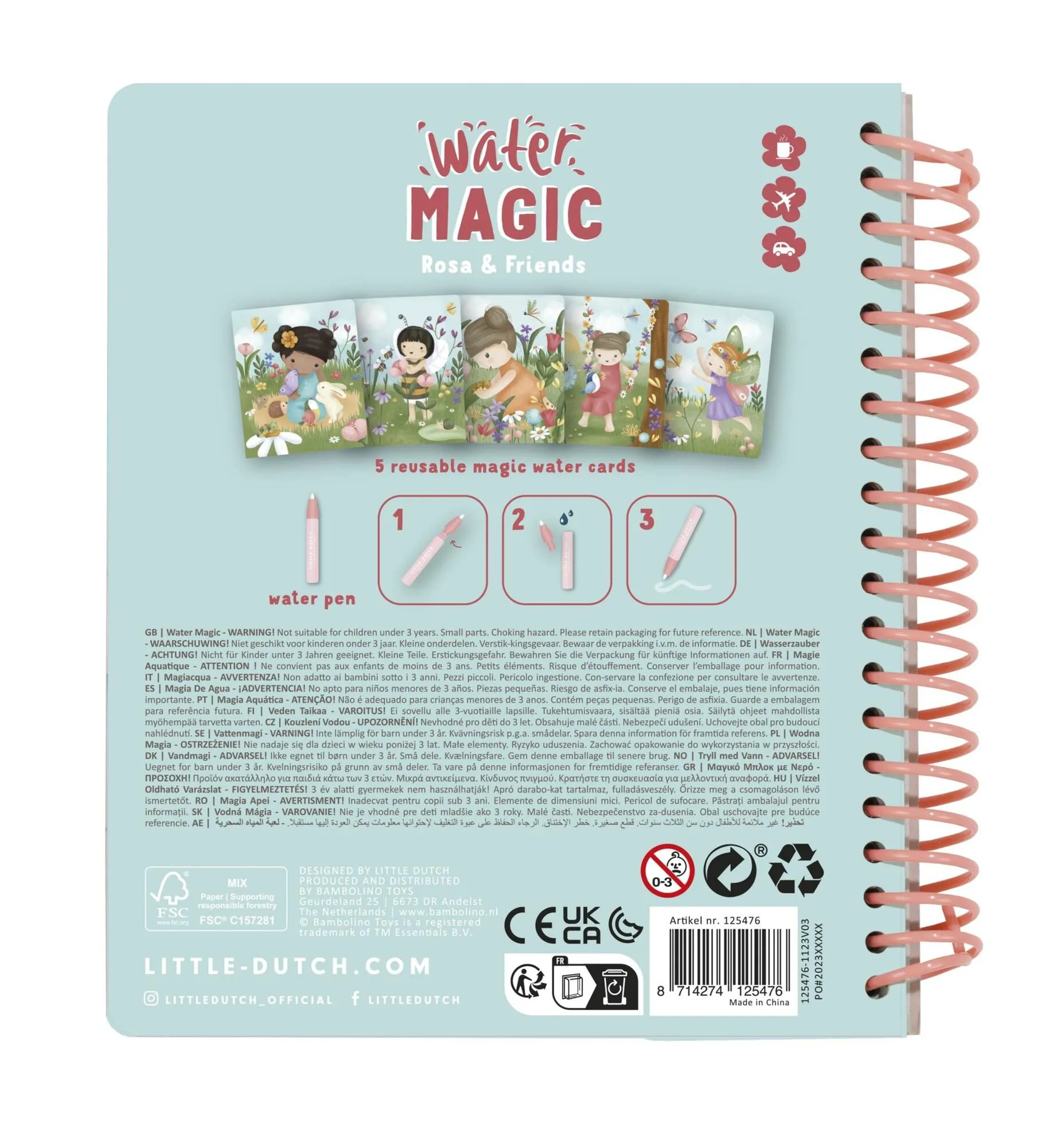 Little Dutch Water Magic Book – Rosa & Friends