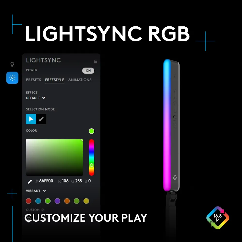 Logitech Litra Beam Lx Lightsync Rgb Dual-Sided Key Light