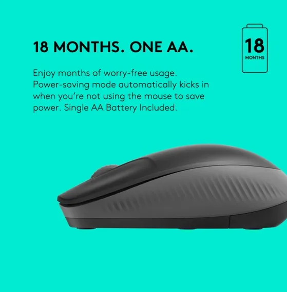 Logitech M190 Full-Size Wireless Mouse