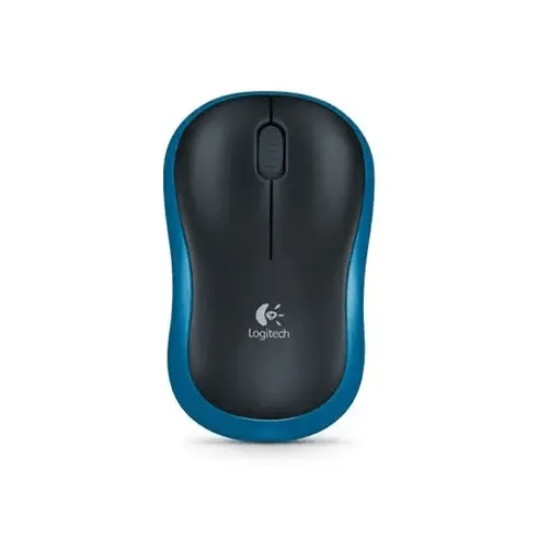 Logitech Wireless Mouse M185 Blue Black Compact