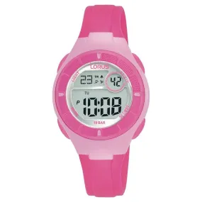 Lorus Women's Digital Watch with Day/Date, PU Strap R2345PX9