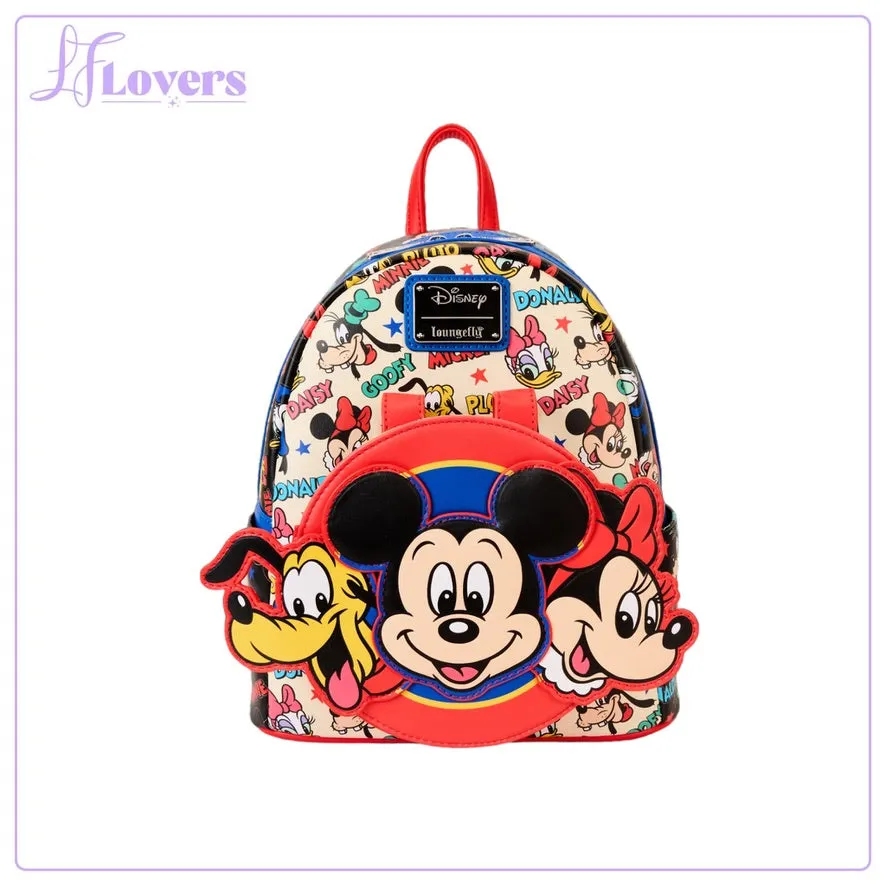 Loungefly Disney Mickey And Friends Classic Ear Holder Mini Backpack Combo