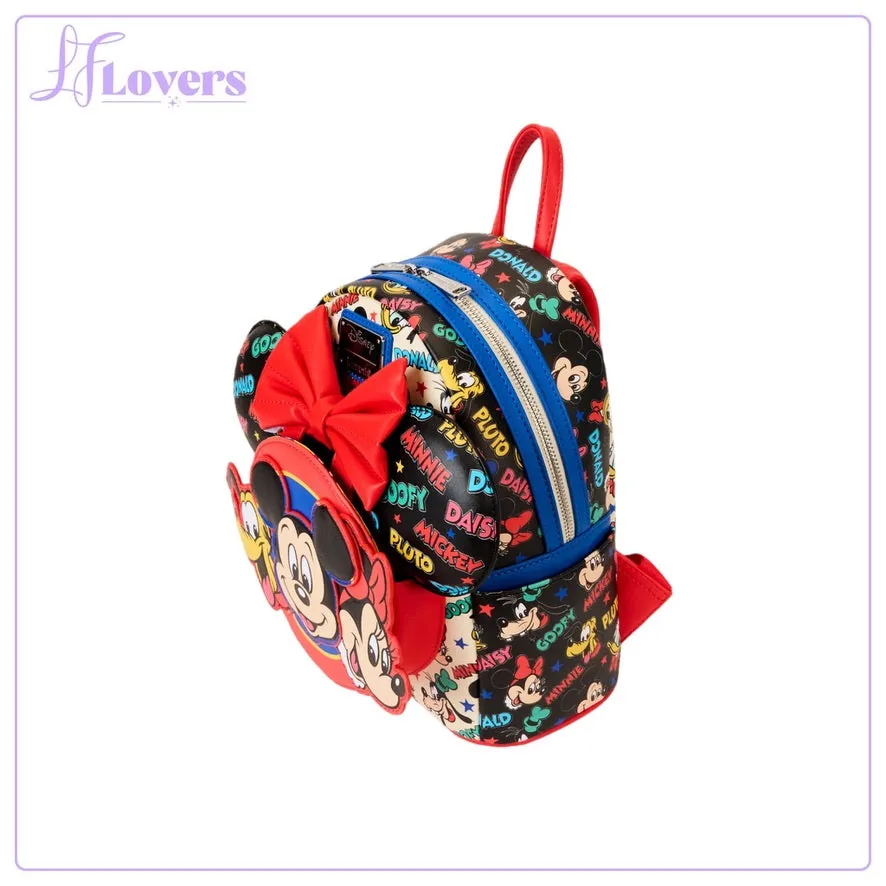 Loungefly Disney Mickey And Friends Classic Ear Holder Mini Backpack Combo