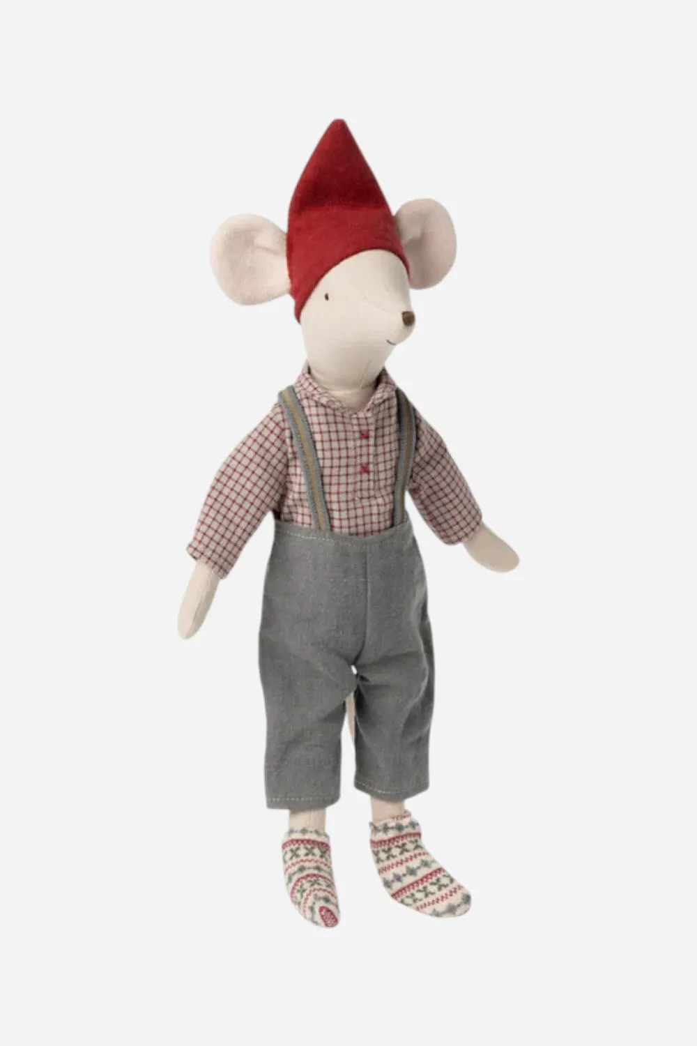 Maileg Medium Boy Christmas Mouse