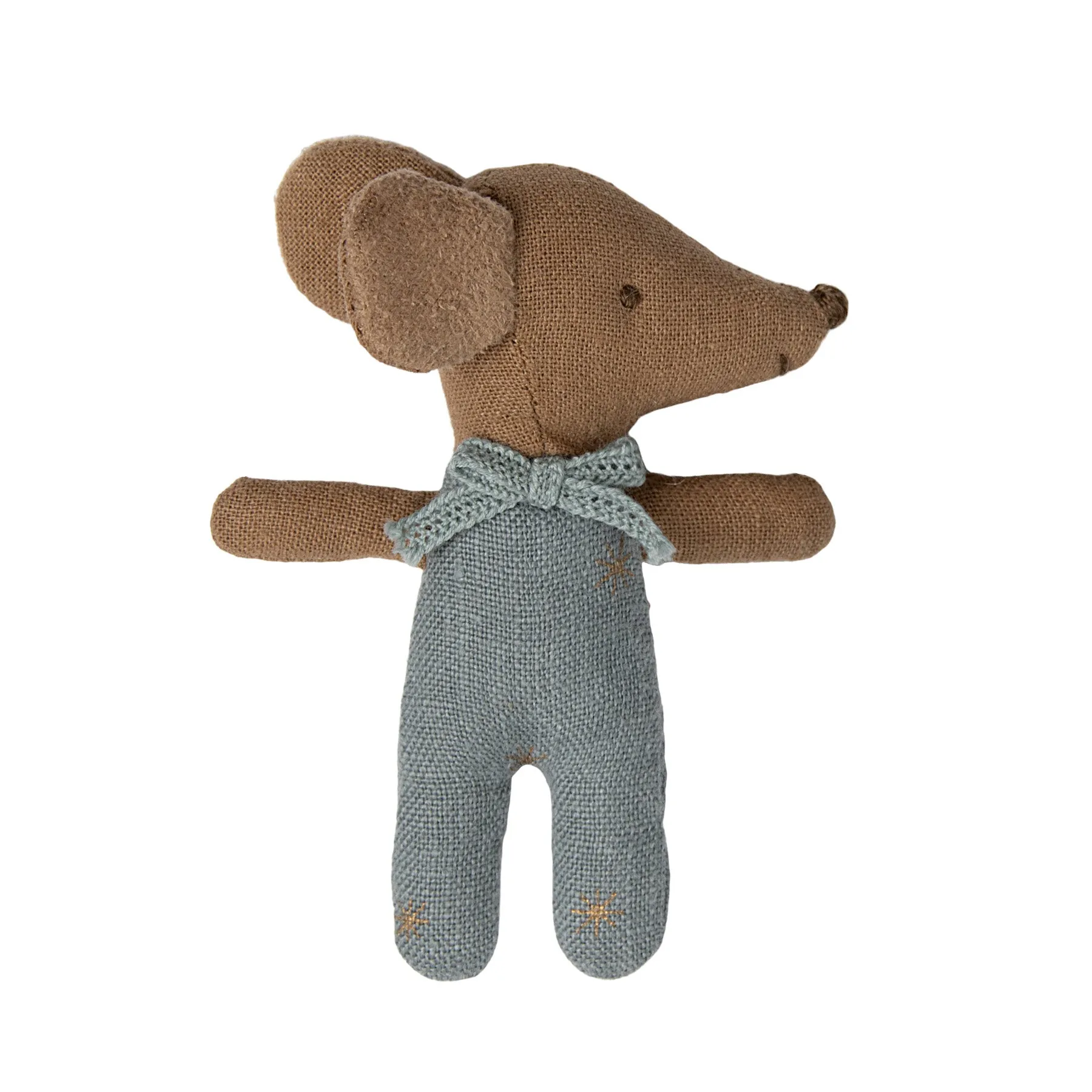 Maileg Sleepy-Wakey Baby Mouse in Matchbox - Blue