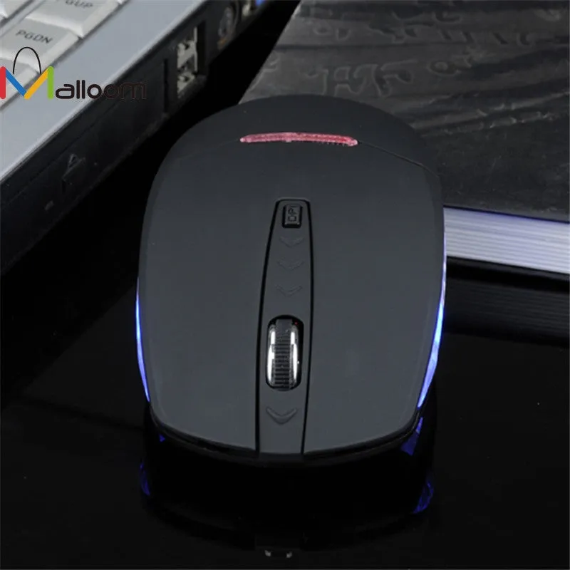 Malloom 2017 led gaming mouse Mini Slim 1600DPI Wireless 2.4G Optical Mouse Mice   Receiver For PC Laptop