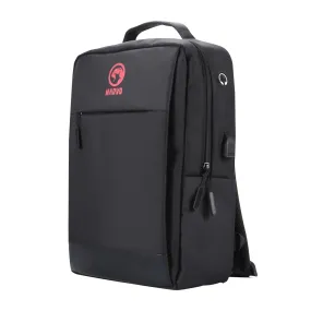 Marvo Back To School Backpack Bundle for 15.6" Laptop with USB Charging Port - Black | 033772