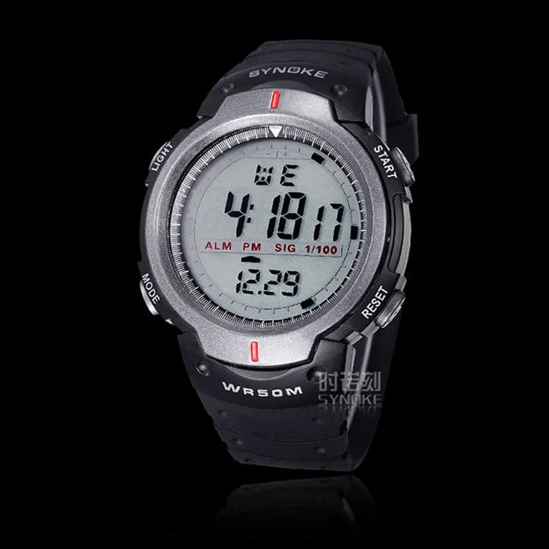 Men Sport 30M Waterproof Electronic Digital LED Watch Men Outdoor Wrist Watches