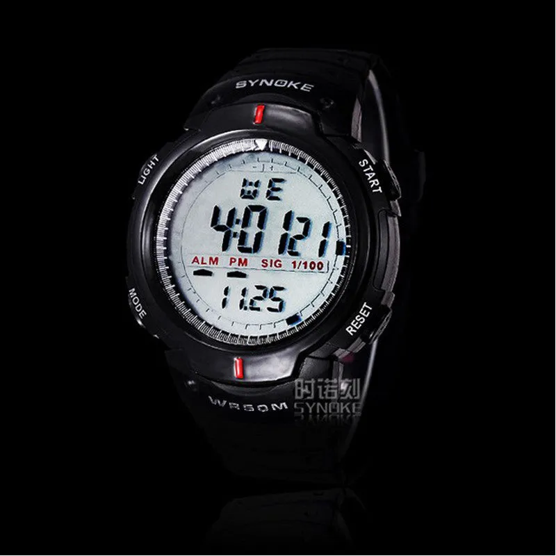 Men Sport 30M Waterproof Electronic Digital LED Watch Men Outdoor Wrist Watches