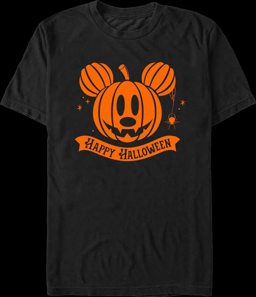 Mickey Mouse Halloween Jack-o'-Lantern Disney T-Shirt