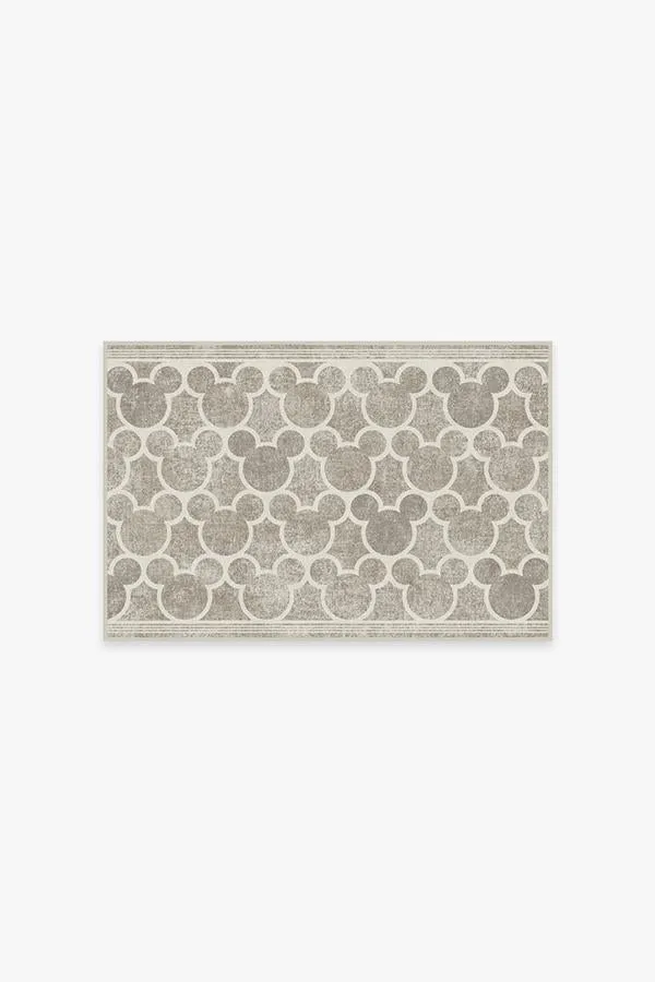 Mickey Trellis Ash Grey Tufted Rug