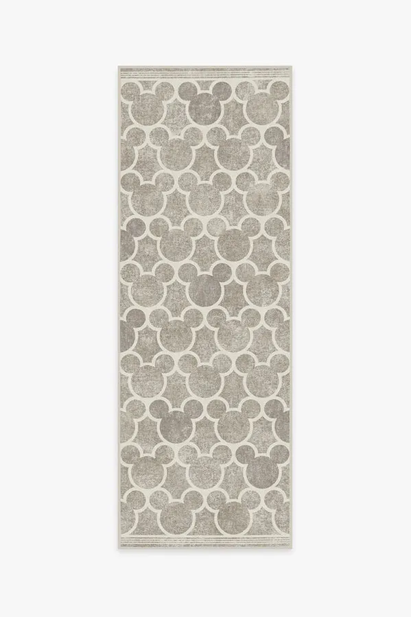 Mickey Trellis Ash Grey Tufted Rug