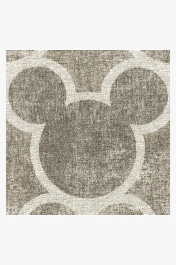 Mickey Trellis Ash Grey Tufted Rug