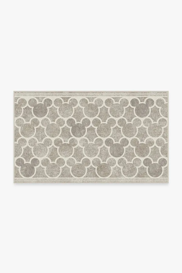 Mickey Trellis Ash Grey Tufted Rug