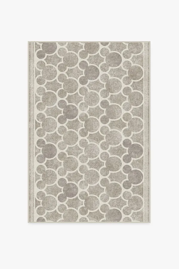 Mickey Trellis Ash Grey Tufted Rug