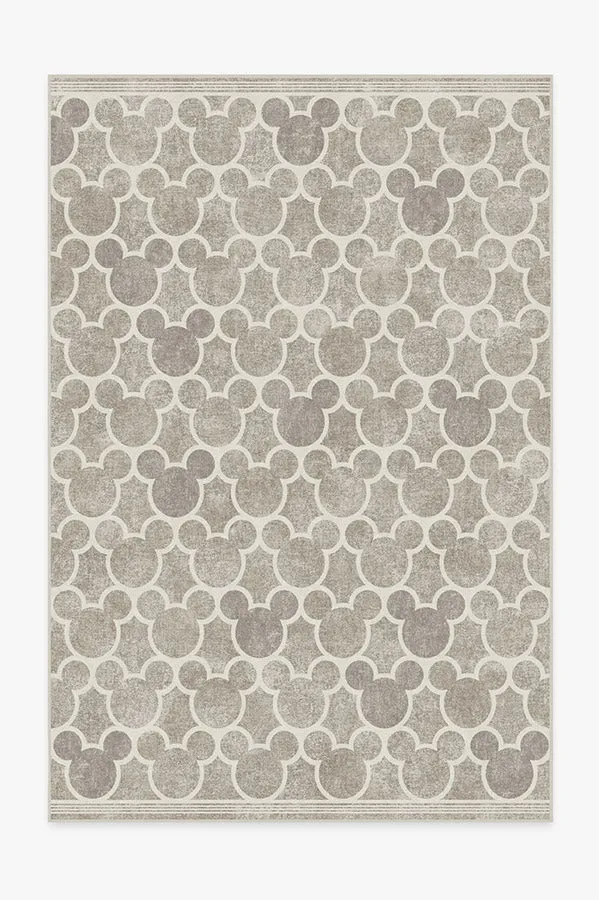 Mickey Trellis Ash Grey Tufted Rug