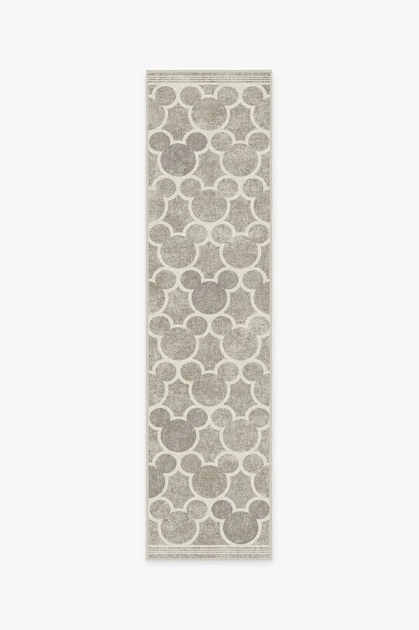 Mickey Trellis Ash Grey Tufted Rug