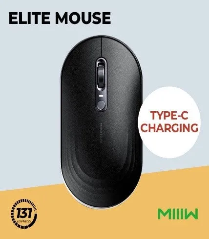 MIIIW Lifting Silent Mouse Wireless Bluetooth V4.2  2.4GHz Dual Mode Connection Height Adjus