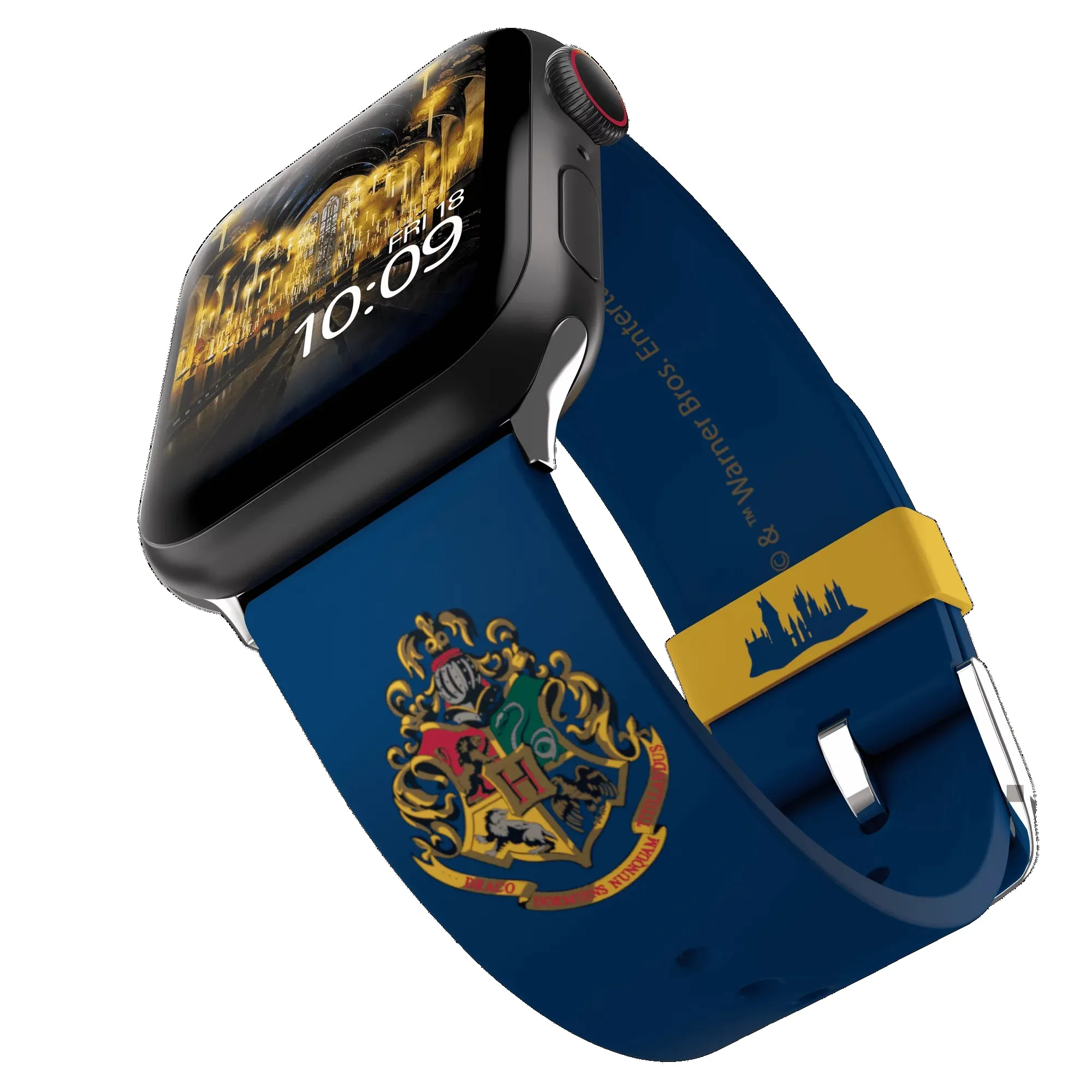 MobyFox ST-WNR22HPW2008 Harry Potter Hogwarts Edition Silicone Apple Watch and Android Smartwatch Band with a 22mm Pin