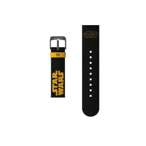 MobyFox Star Wars Galactic Silicone Apple Watch Band and Android Smartwatch Band with a 22mm Pin Black