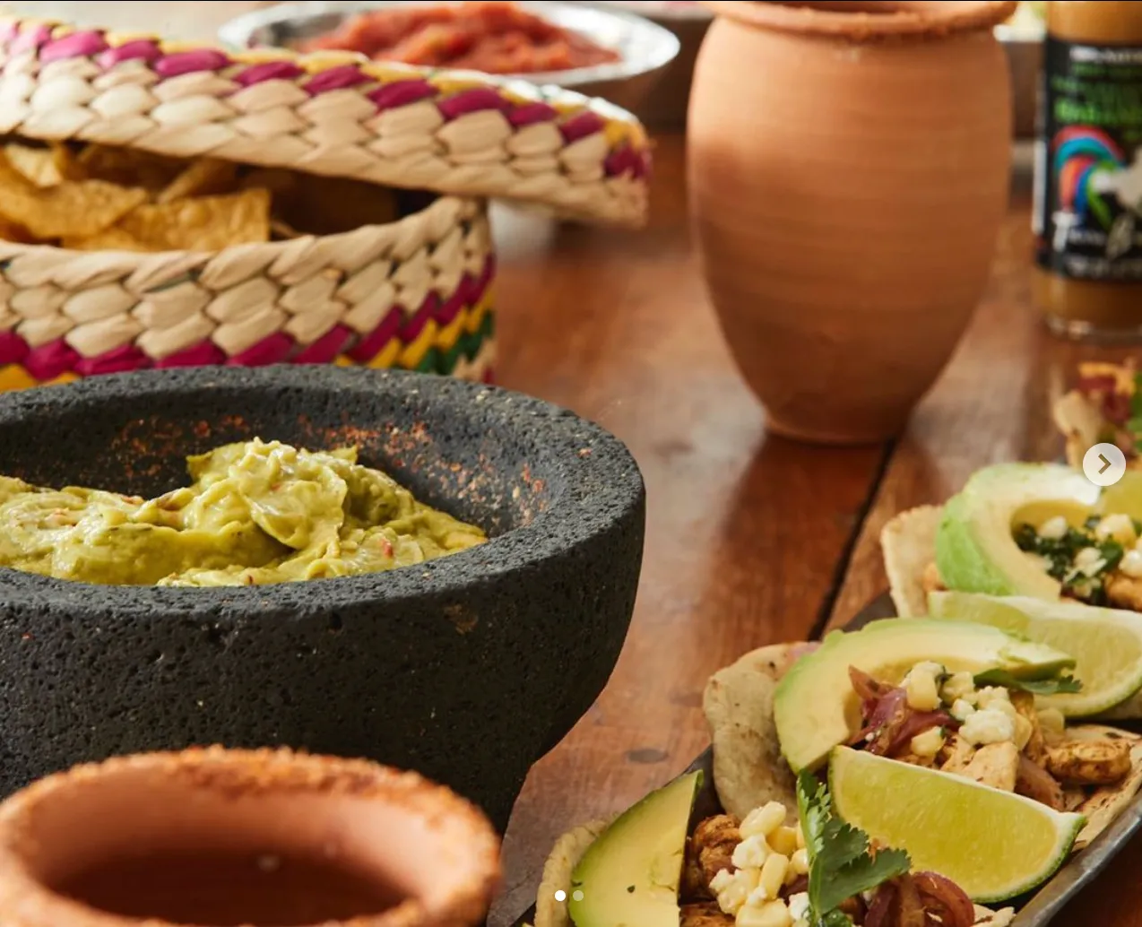 Molcajete with Tortilla Basket