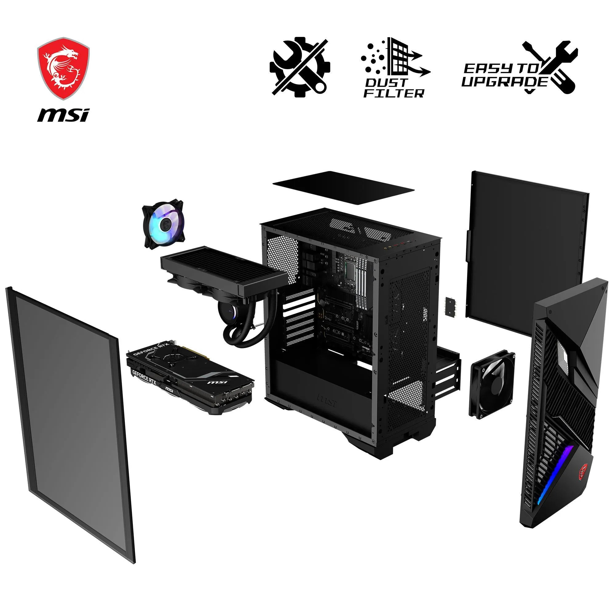 MSI MPG Infinite X2 14NUF7-465AU Gaming Desktop (14th Gen Intel i7)[GeForce RTX 4070Ti SUPER]