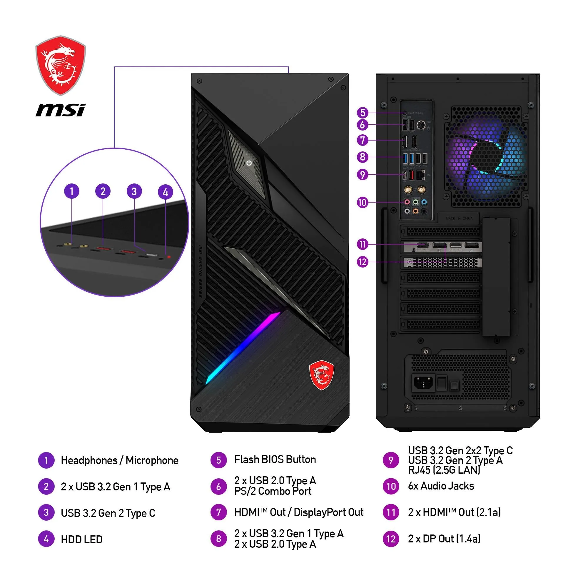 MSI MPG Infinite X2 14NUI9-441AU Gaming Desktop (14th Gen Intel i9)[GeForce RTX 4090]