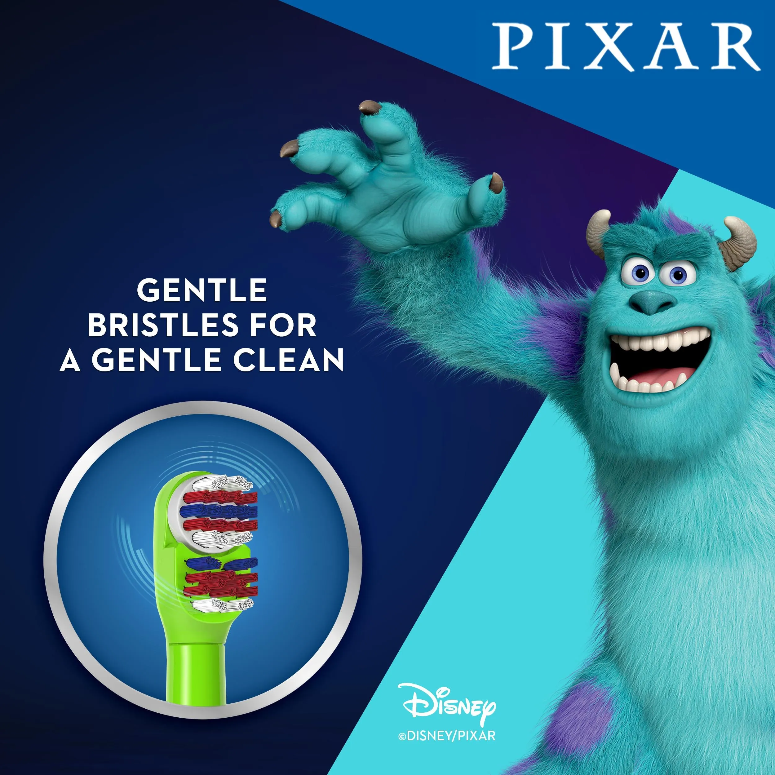 Oral-B Kid's Battery Toothbrush featuring PIXAR favorites, Soft Bristles, for Kids 3 