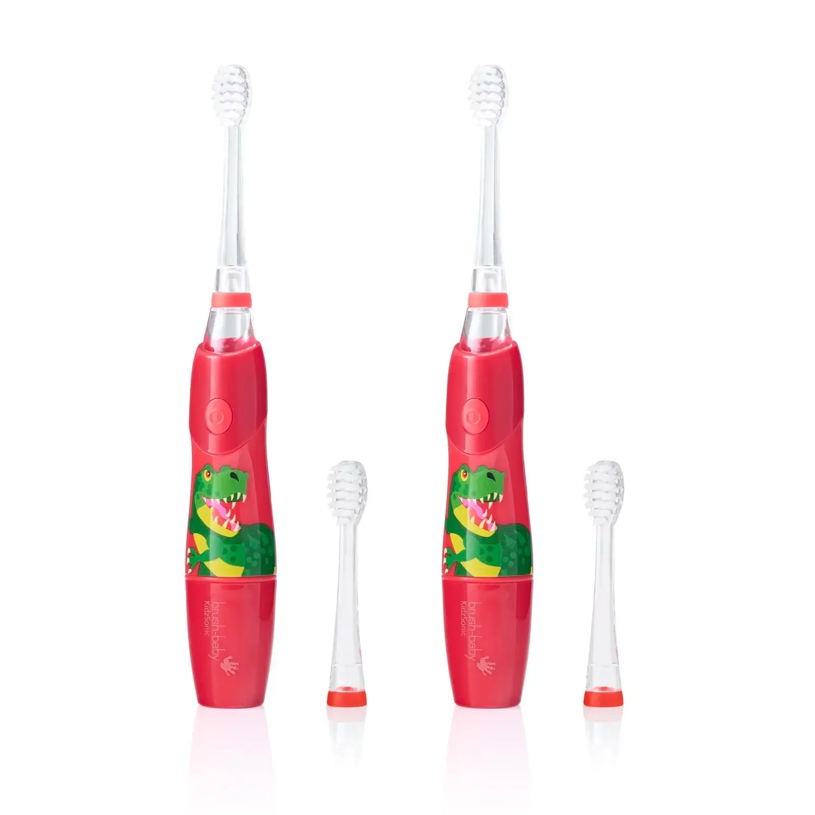 Pack of 2 KidzSonic® Dinosaur Kids Electric Toothbrush (Ages 3  Years)