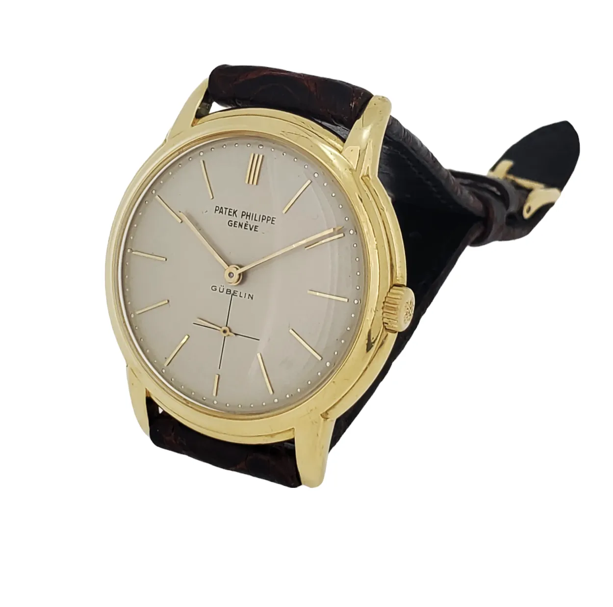 Patek Philippe 2551J Vintage Automatic "Disco Volante" Calatrava Watch Retailed by Gueblin. circa 1958