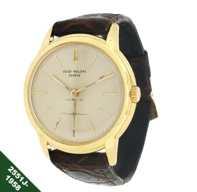 Patek Philippe 2551J Vintage Automatic "Disco Volante" Calatrava Watch Retailed by Gueblin. circa 1958