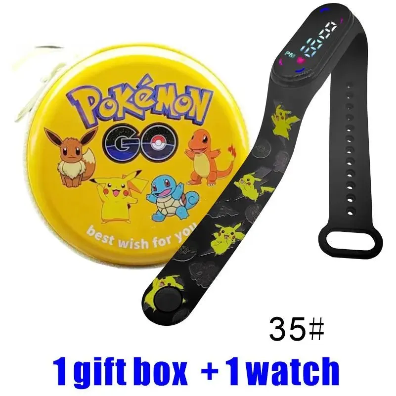 Pokémon Pikachu & Gengar Digital LED Watch