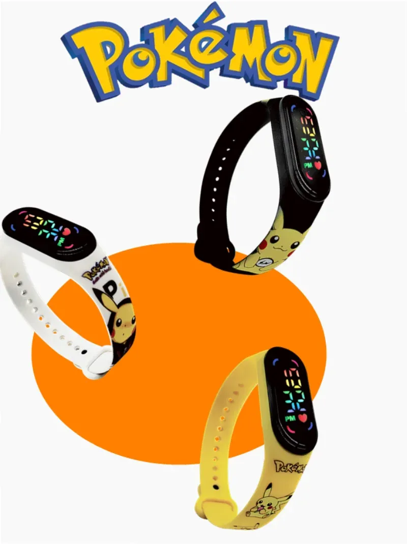 Pokémon Pikachu & Gengar Digital LED Watch