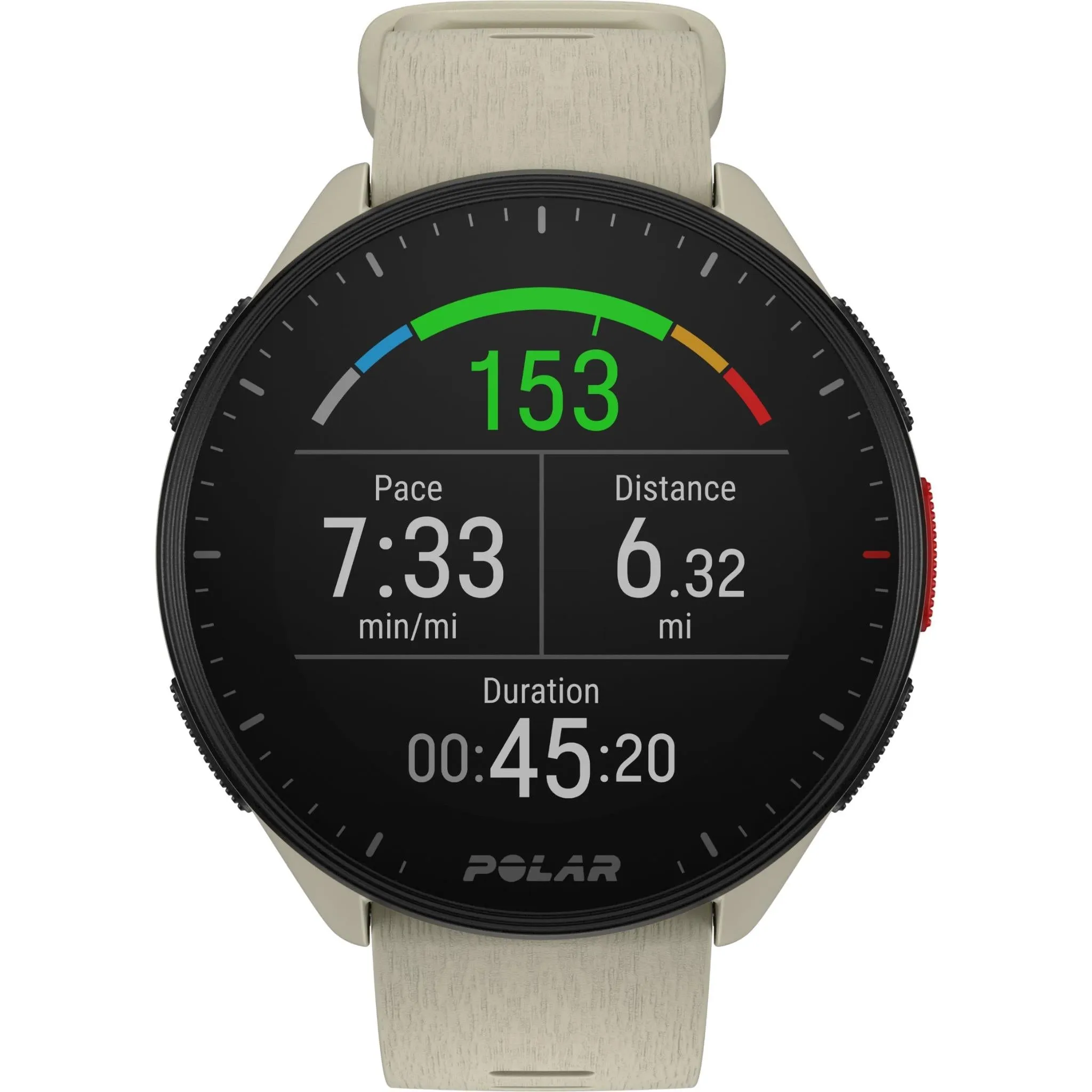 Polar Pacer GPS Running Watch (Cloud White)