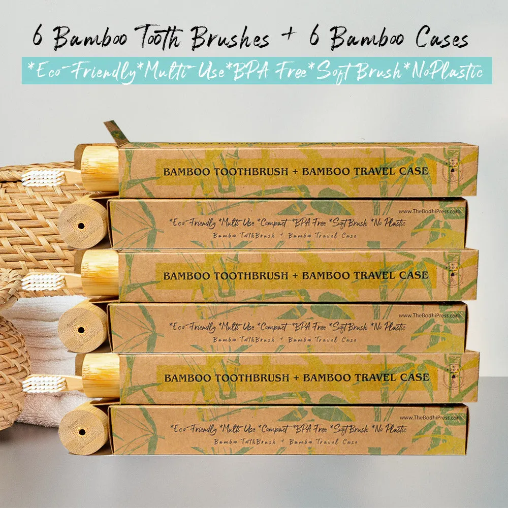 Premium Bamboo Toothbrush & Case Set: Eco-Friendly Oral Care