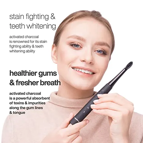 Pulse Sonic Toothbrush with Activated Charcoal Bristles