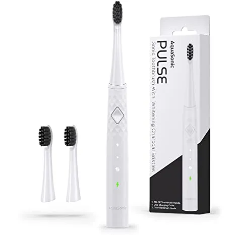 Pulse Sonic Toothbrush with Activated Charcoal Bristles