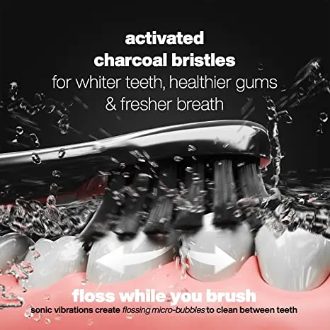 Pulse Sonic Toothbrush with Activated Charcoal Bristles