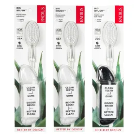 RADIUS - Big Brush with Replaceable Head Assorted Color - 1 Toothbrush