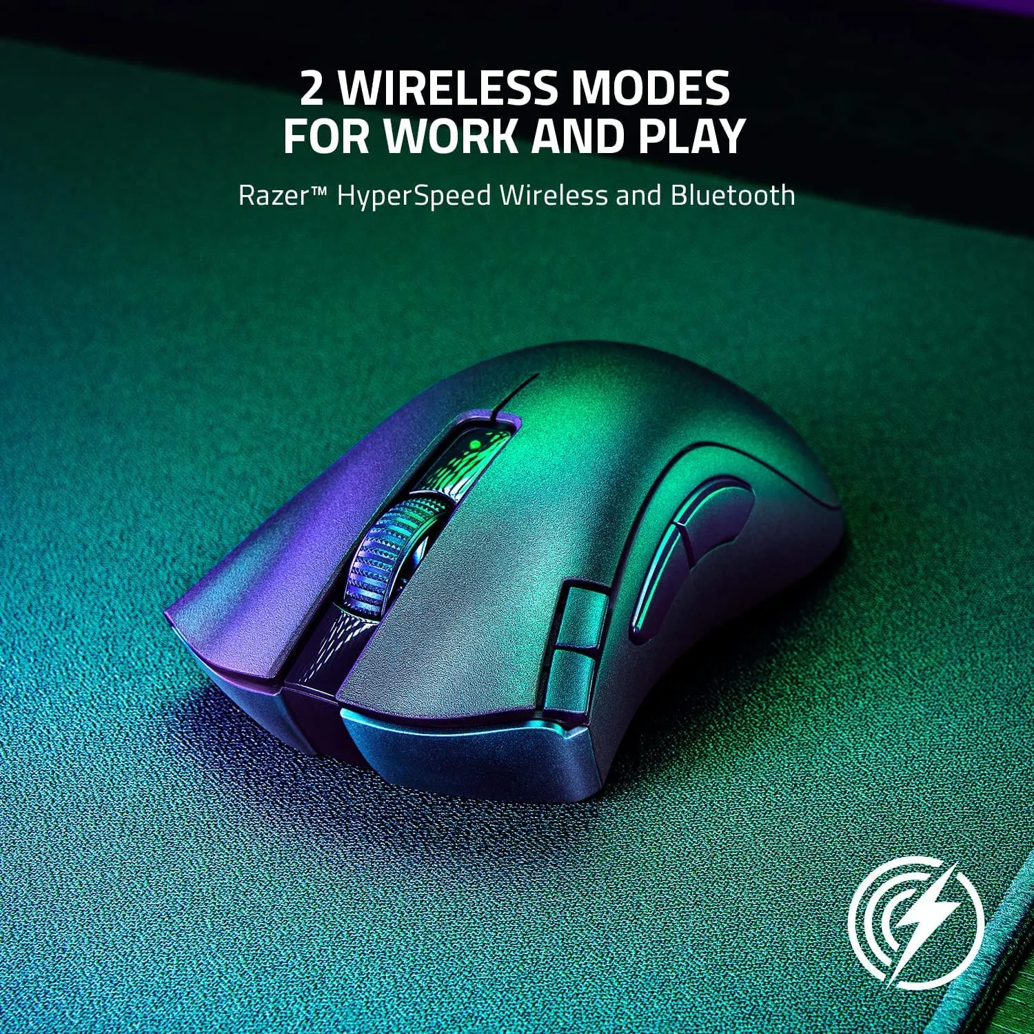 Razer DeathAdder V2 X HyperSpeed Ultra-Fast Hyper Speed Wireless Ergonomic Gaming Mouse (RZ01-04130100-R3A1)